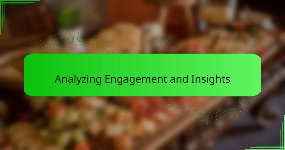 Analyzing Engagement and Insights