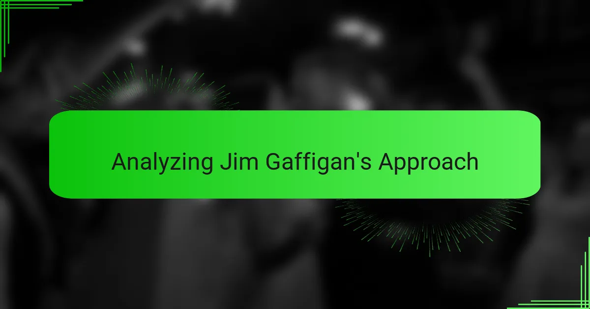 Analyzing Jim Gaffigan's Approach