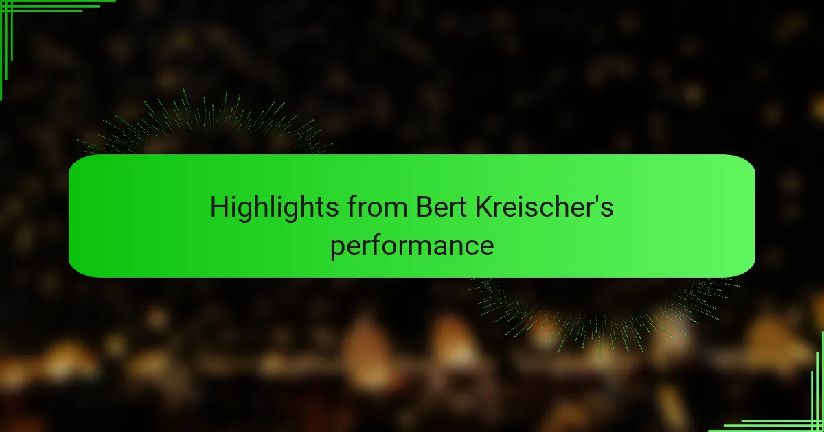 Highlights from Bert Kreischer's performance