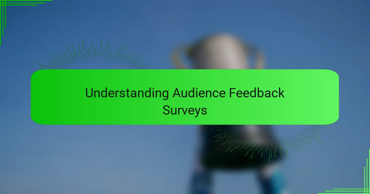 Understanding Audience Feedback Surveys